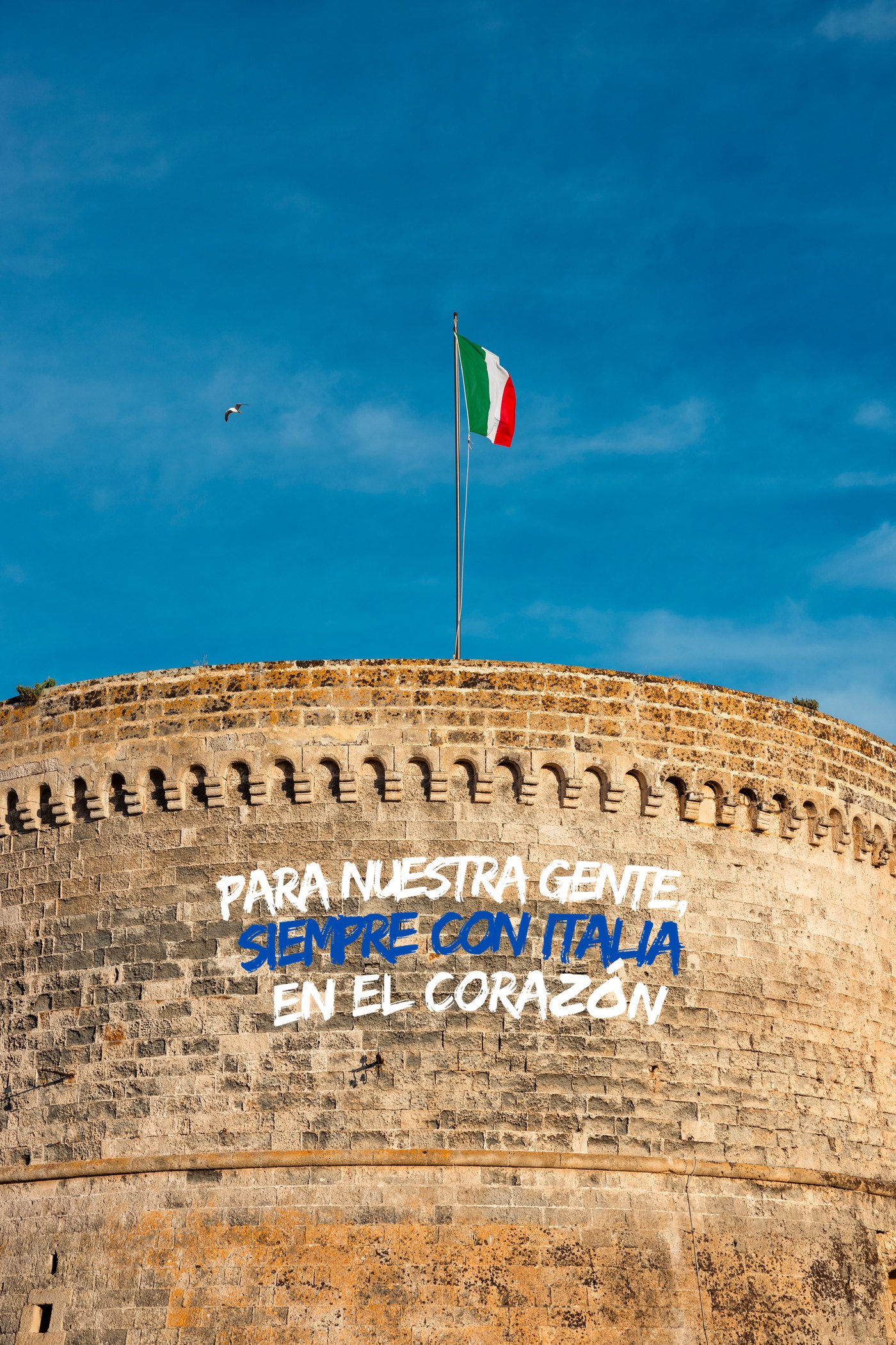 Para nuestra gente, siempre con Italia en el corazón